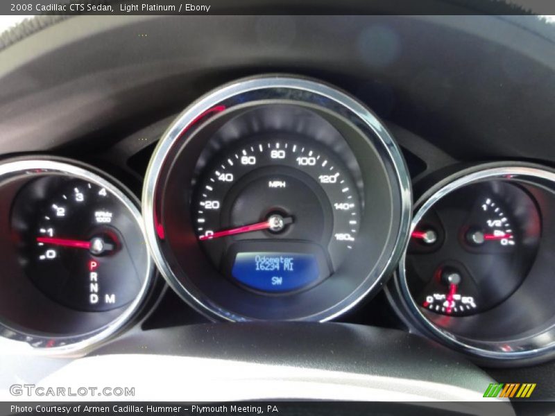 Light Platinum / Ebony 2008 Cadillac CTS Sedan