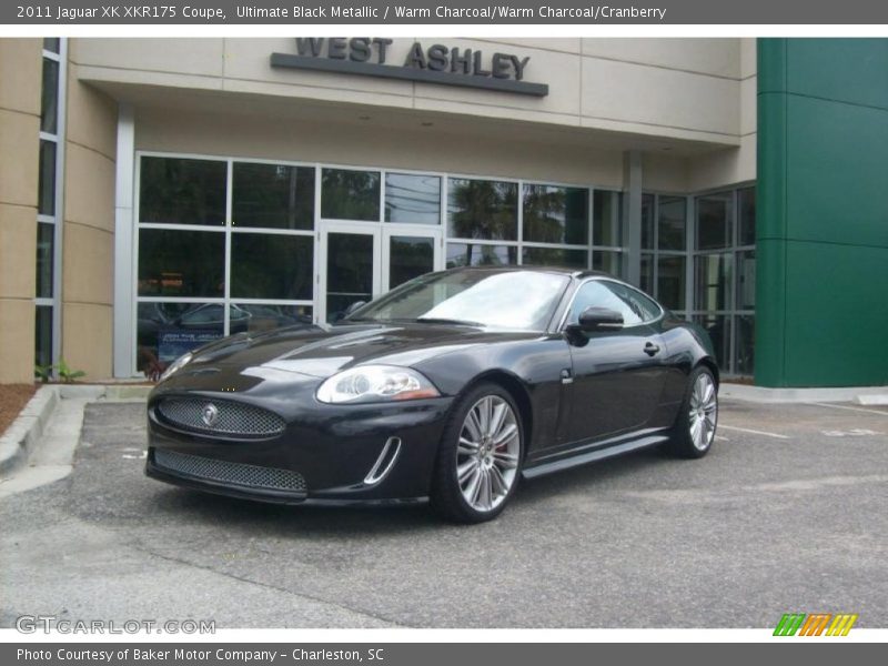 Ultimate Black Metallic / Warm Charcoal/Warm Charcoal/Cranberry 2011 Jaguar XK XKR175 Coupe