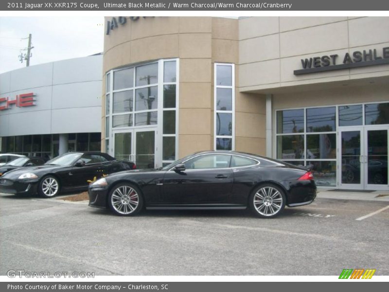 Ultimate Black Metallic / Warm Charcoal/Warm Charcoal/Cranberry 2011 Jaguar XK XKR175 Coupe