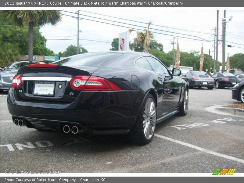 Ultimate Black Metallic / Warm Charcoal/Warm Charcoal/Cranberry 2011 Jaguar XK XKR175 Coupe