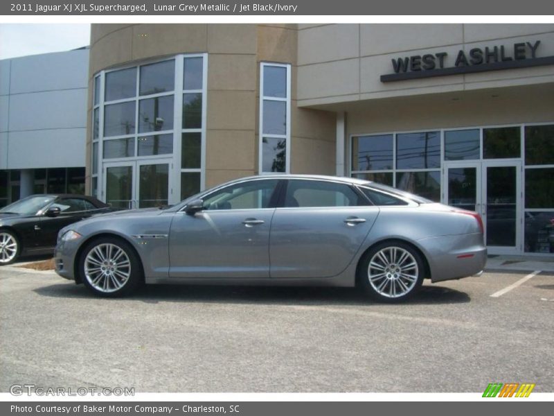 Lunar Grey Metallic / Jet Black/Ivory 2011 Jaguar XJ XJL Supercharged