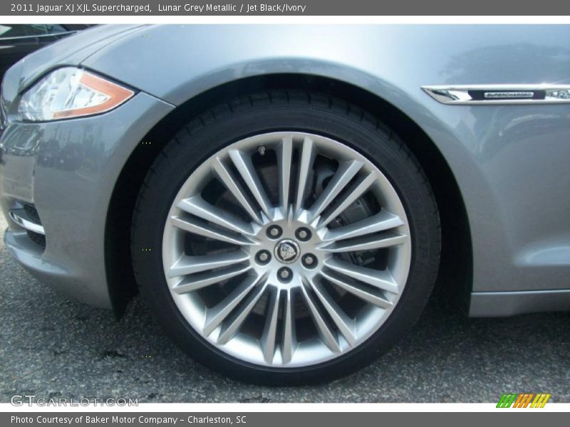 Lunar Grey Metallic / Jet Black/Ivory 2011 Jaguar XJ XJL Supercharged