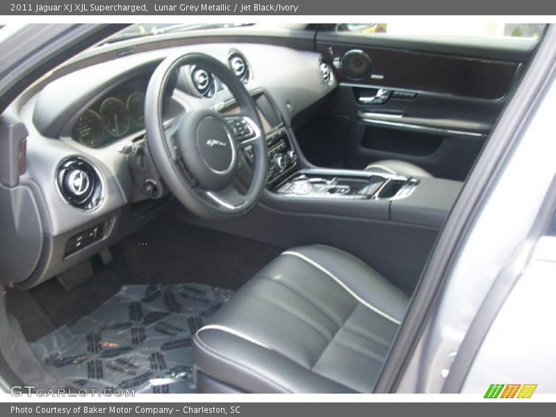 Lunar Grey Metallic / Jet Black/Ivory 2011 Jaguar XJ XJL Supercharged