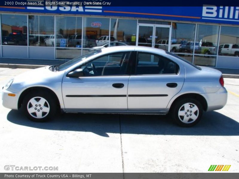 Bright Silver Metallic / Dark Slate Gray 2003 Dodge Neon SE