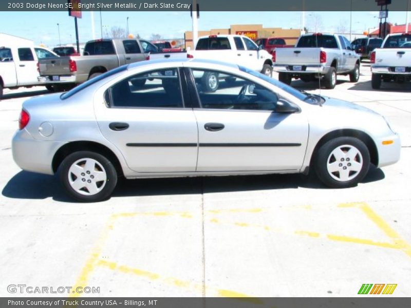 Bright Silver Metallic / Dark Slate Gray 2003 Dodge Neon SE