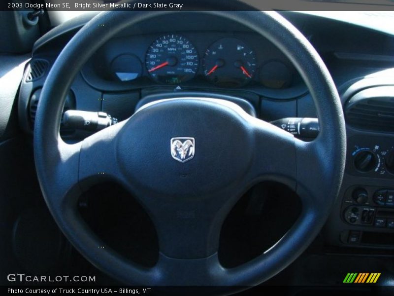 Bright Silver Metallic / Dark Slate Gray 2003 Dodge Neon SE