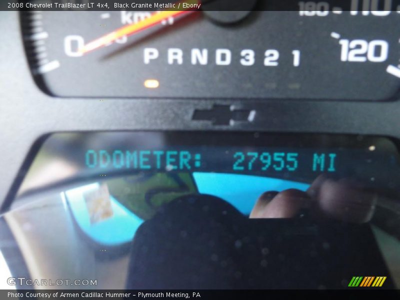 Black Granite Metallic / Ebony 2008 Chevrolet TrailBlazer LT 4x4