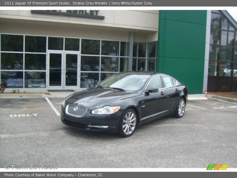 Stratus Grey Metallic / Ivory White/Oyster Grey 2011 Jaguar XF Premium Sport Sedan