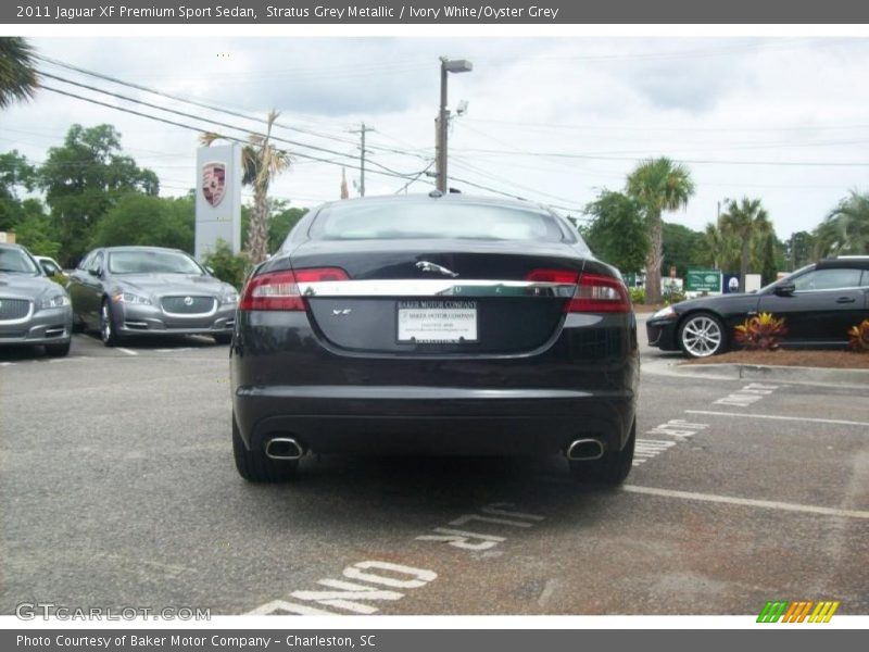 Stratus Grey Metallic / Ivory White/Oyster Grey 2011 Jaguar XF Premium Sport Sedan