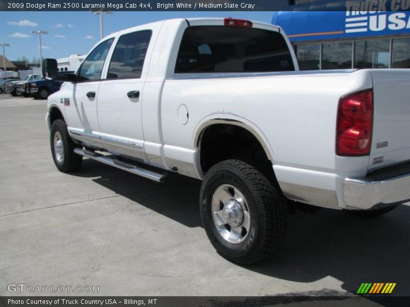 Bright White / Medium Slate Gray 2009 Dodge Ram 2500 Laramie Mega Cab 4x4