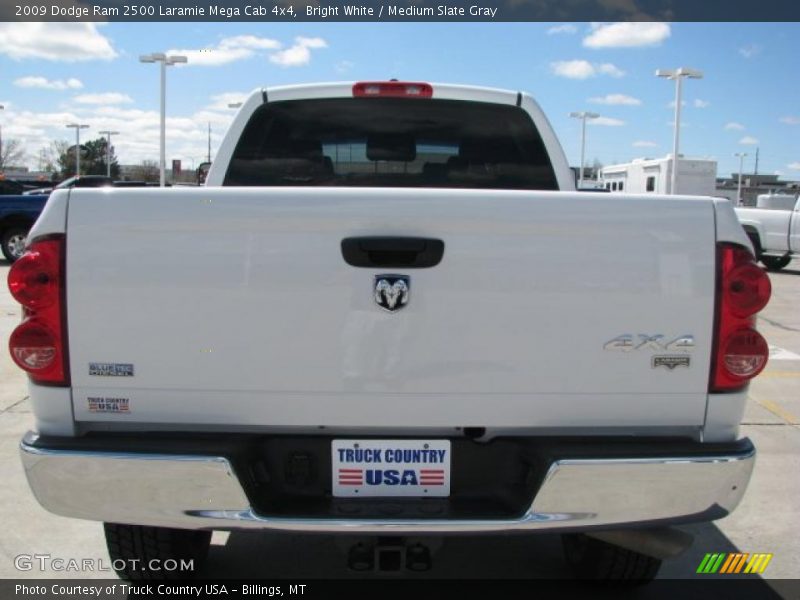 Bright White / Medium Slate Gray 2009 Dodge Ram 2500 Laramie Mega Cab 4x4