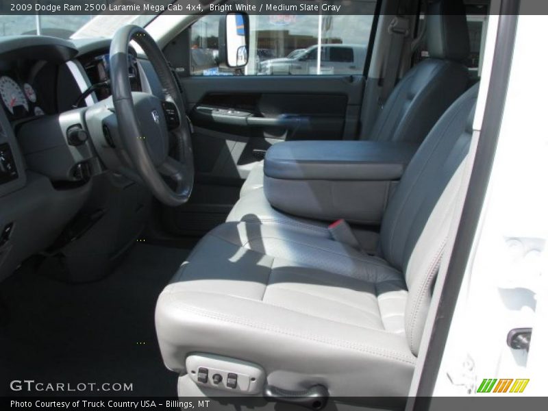 Bright White / Medium Slate Gray 2009 Dodge Ram 2500 Laramie Mega Cab 4x4