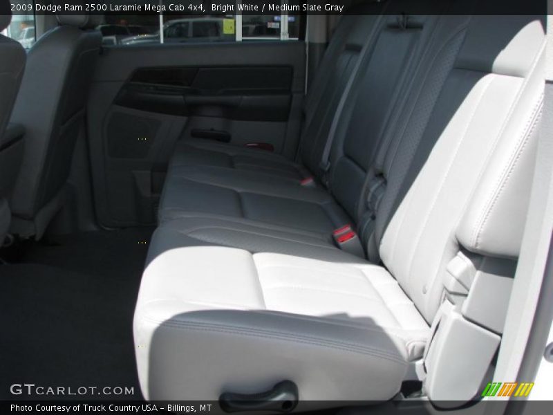 Bright White / Medium Slate Gray 2009 Dodge Ram 2500 Laramie Mega Cab 4x4