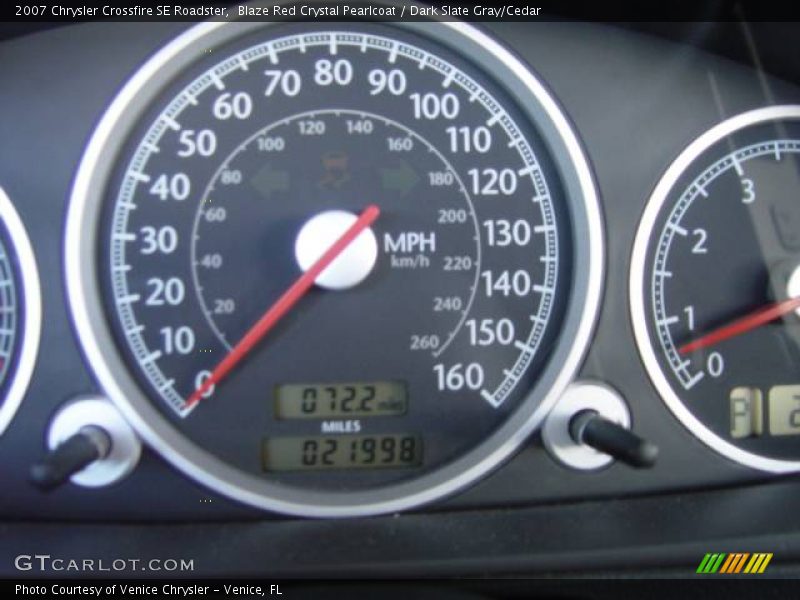 Blaze Red Crystal Pearlcoat / Dark Slate Gray/Cedar 2007 Chrysler Crossfire SE Roadster