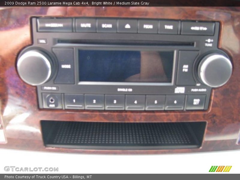 Bright White / Medium Slate Gray 2009 Dodge Ram 2500 Laramie Mega Cab 4x4
