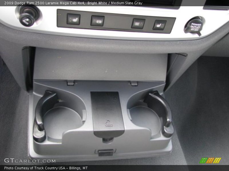 Bright White / Medium Slate Gray 2009 Dodge Ram 2500 Laramie Mega Cab 4x4