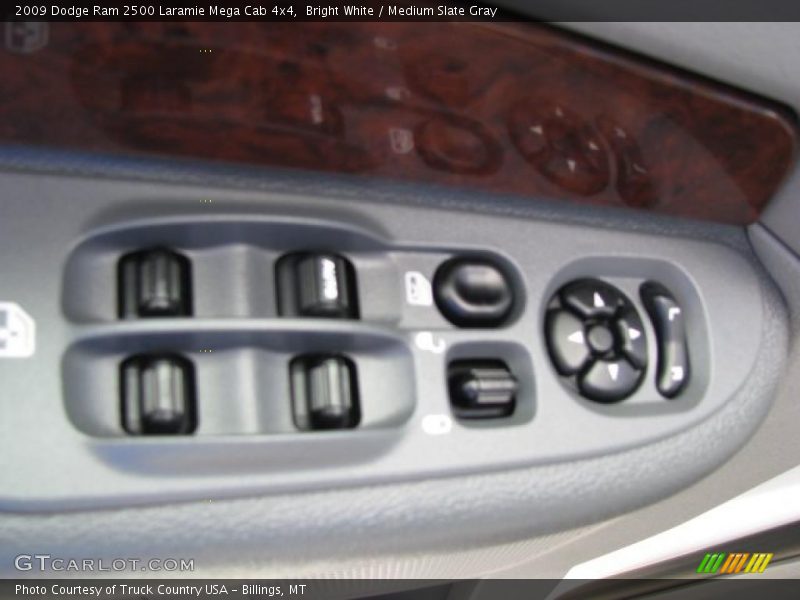 Bright White / Medium Slate Gray 2009 Dodge Ram 2500 Laramie Mega Cab 4x4
