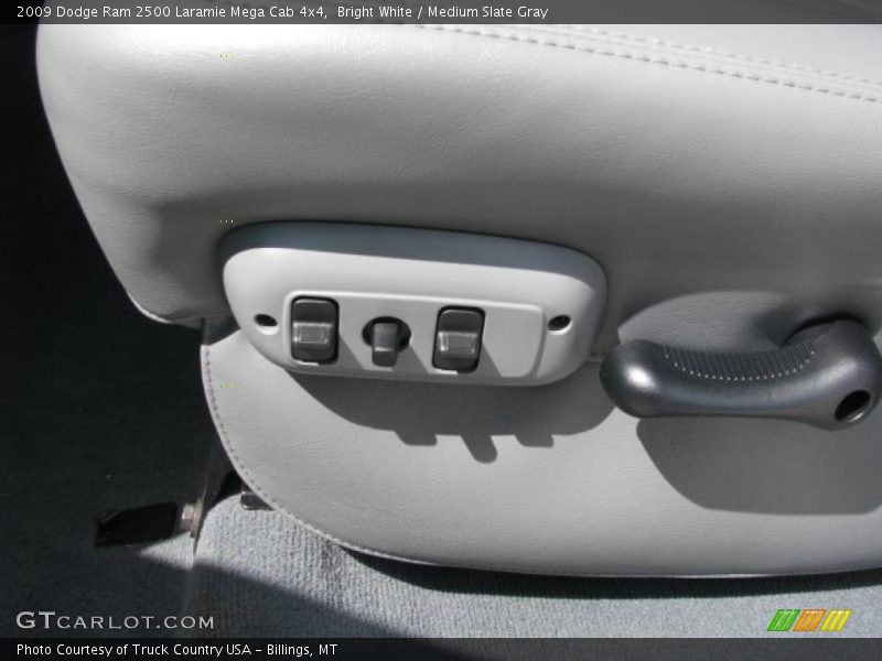 Bright White / Medium Slate Gray 2009 Dodge Ram 2500 Laramie Mega Cab 4x4