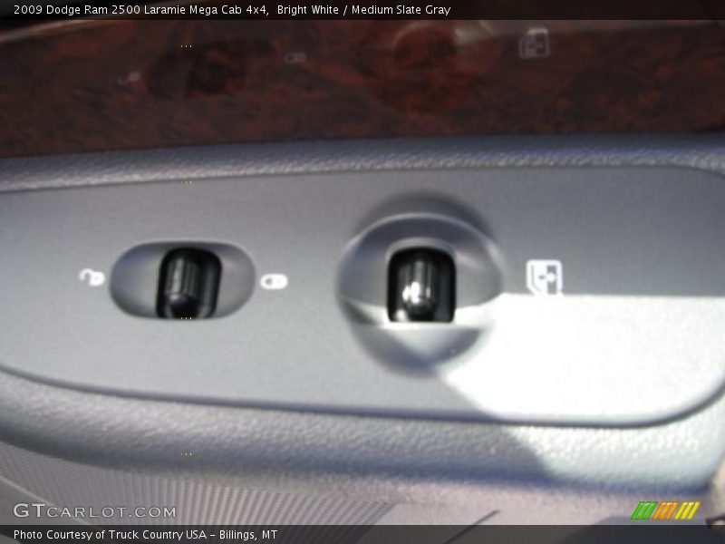 Bright White / Medium Slate Gray 2009 Dodge Ram 2500 Laramie Mega Cab 4x4