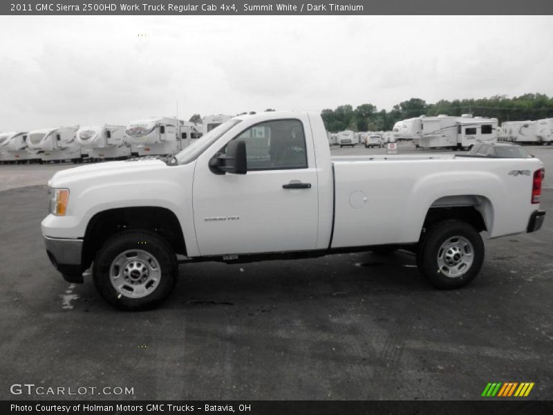  2011 Sierra 2500HD Work Truck Regular Cab 4x4 Summit White