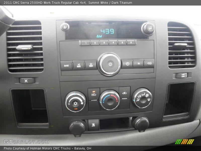 Controls of 2011 Sierra 2500HD Work Truck Regular Cab 4x4