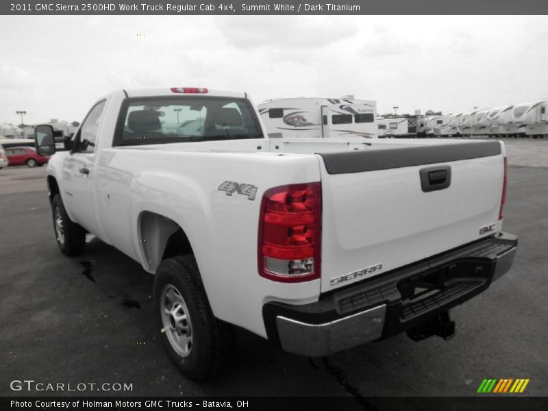 Summit White / Dark Titanium 2011 GMC Sierra 2500HD Work Truck Regular Cab 4x4
