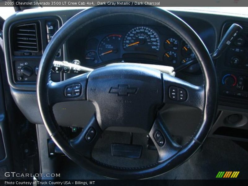 Dark Gray Metallic / Dark Charcoal 2005 Chevrolet Silverado 3500 LT Crew Cab 4x4