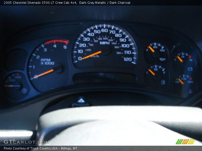 Dark Gray Metallic / Dark Charcoal 2005 Chevrolet Silverado 3500 LT Crew Cab 4x4