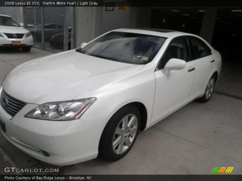 Starfire White Pearl / Light Gray 2008 Lexus ES 350