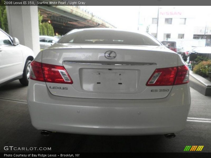 Starfire White Pearl / Light Gray 2008 Lexus ES 350