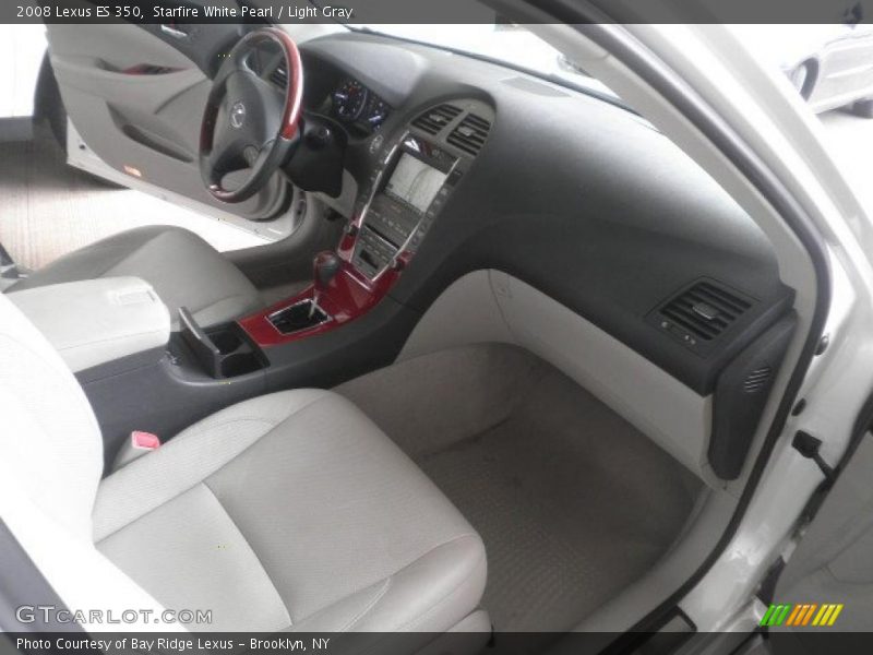 Starfire White Pearl / Light Gray 2008 Lexus ES 350