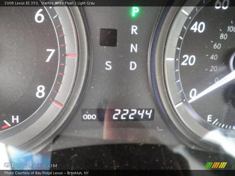 Starfire White Pearl / Light Gray 2008 Lexus ES 350