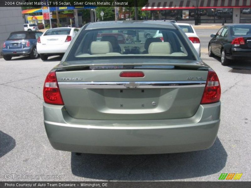 Silver Green Metallic / Neutral 2004 Chevrolet Malibu LT V6 Sedan