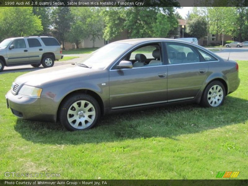 Sable Brown Mica Metallic / Tungsten Grey 1998 Audi A6 2.8 quattro Sedan