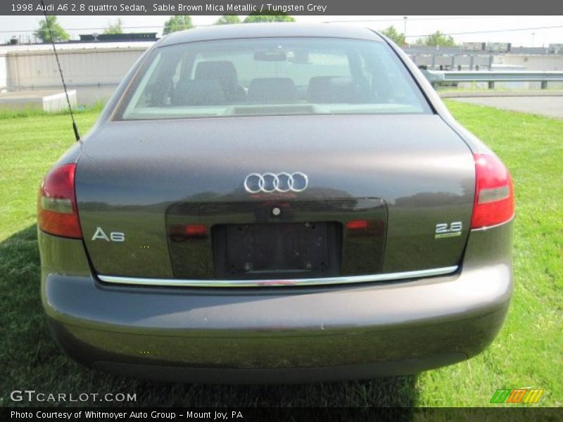 Sable Brown Mica Metallic / Tungsten Grey 1998 Audi A6 2.8 quattro Sedan