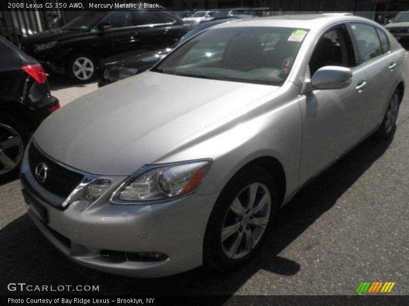 Mercury Metallic / Black 2008 Lexus GS 350 AWD