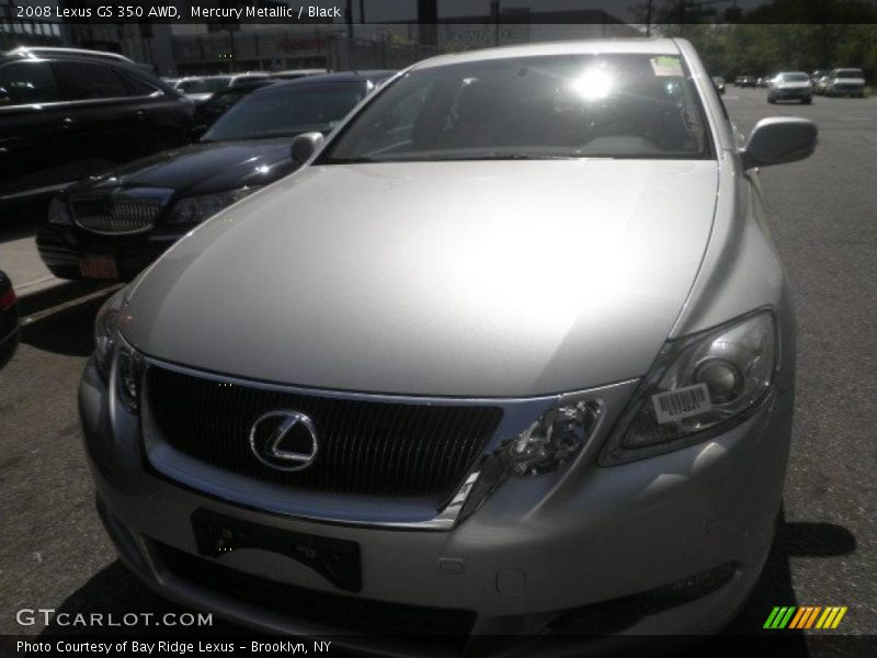 Mercury Metallic / Black 2008 Lexus GS 350 AWD