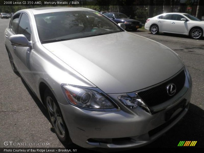 Mercury Metallic / Black 2008 Lexus GS 350 AWD