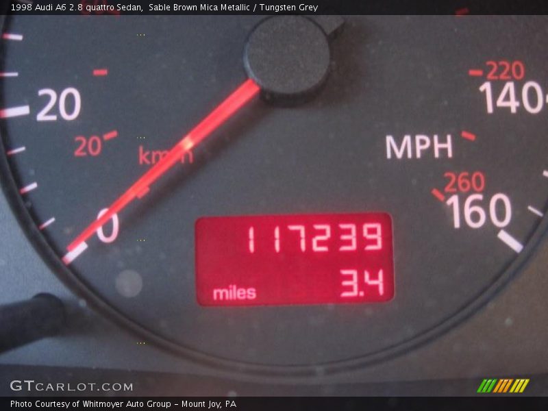 Sable Brown Mica Metallic / Tungsten Grey 1998 Audi A6 2.8 quattro Sedan