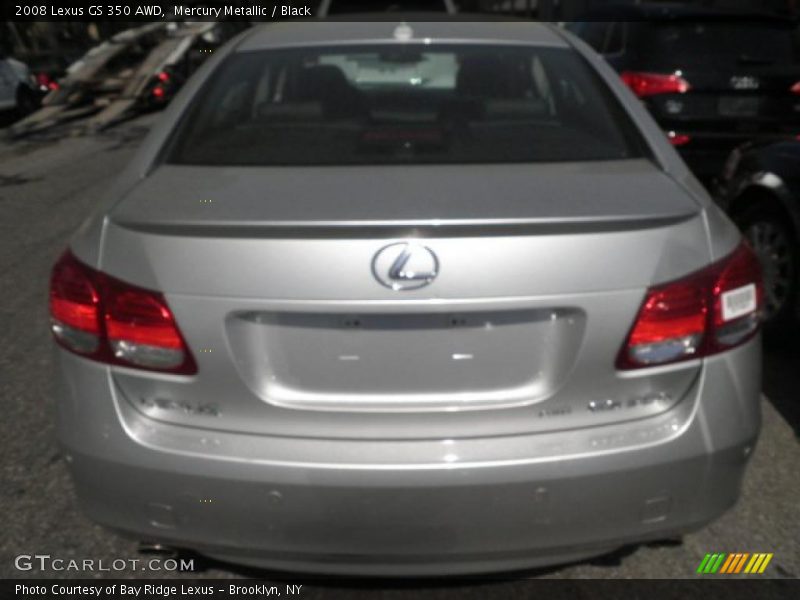 Mercury Metallic / Black 2008 Lexus GS 350 AWD