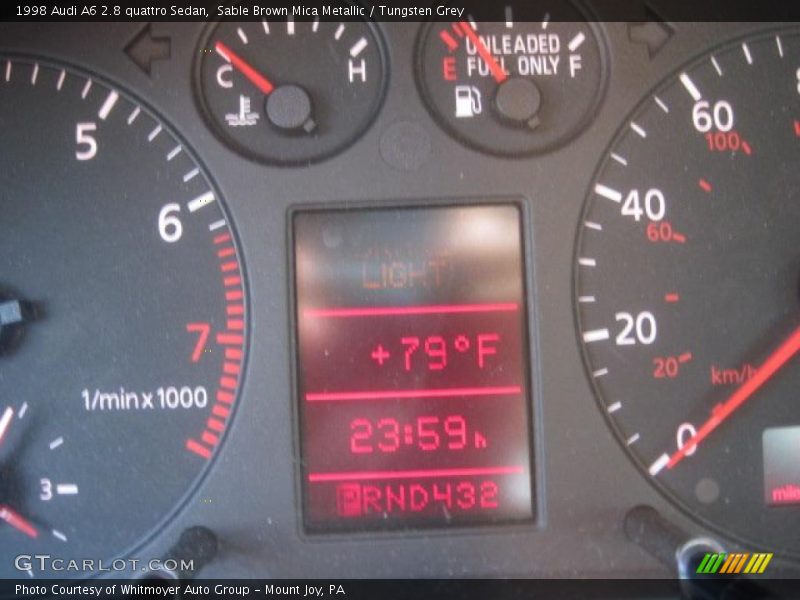 Sable Brown Mica Metallic / Tungsten Grey 1998 Audi A6 2.8 quattro Sedan