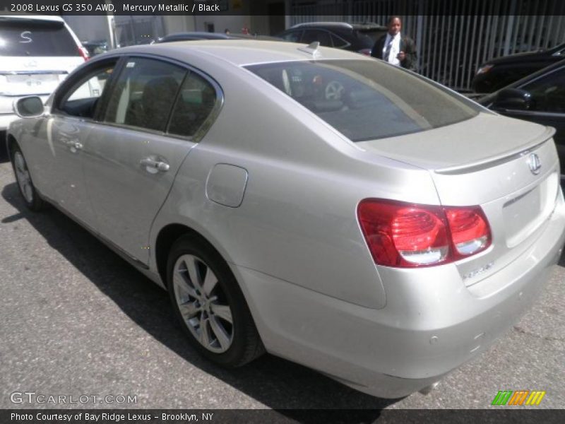 Mercury Metallic / Black 2008 Lexus GS 350 AWD