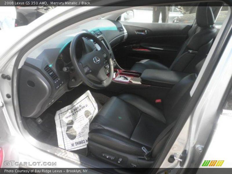 Mercury Metallic / Black 2008 Lexus GS 350 AWD