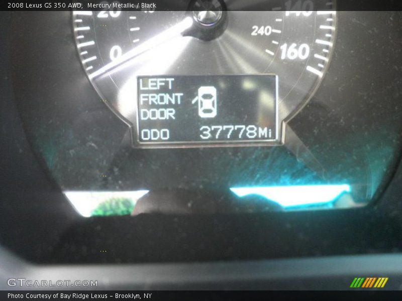 Mercury Metallic / Black 2008 Lexus GS 350 AWD