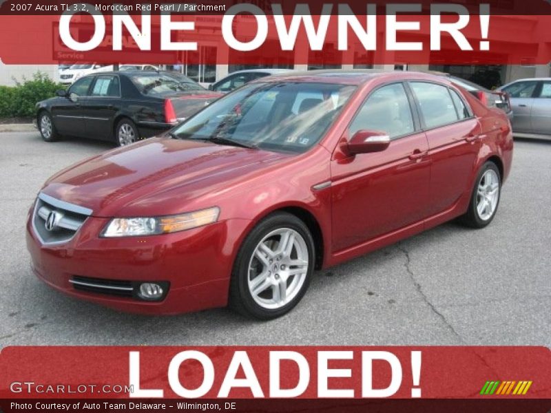 Moroccan Red Pearl / Parchment 2007 Acura TL 3.2