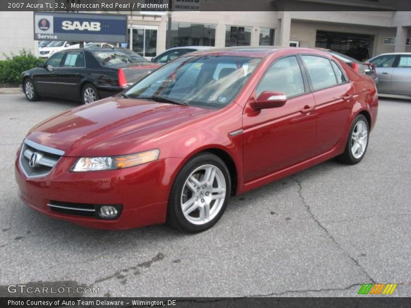 Moroccan Red Pearl / Parchment 2007 Acura TL 3.2