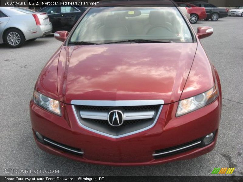 Moroccan Red Pearl / Parchment 2007 Acura TL 3.2