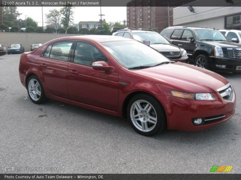 Moroccan Red Pearl / Parchment 2007 Acura TL 3.2