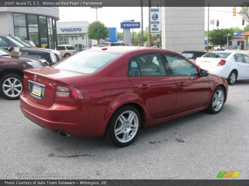 Moroccan Red Pearl / Parchment 2007 Acura TL 3.2