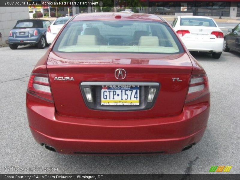 Moroccan Red Pearl / Parchment 2007 Acura TL 3.2
